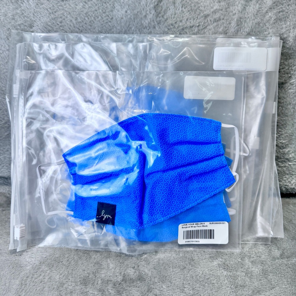 Love Your Melon Face Masks Lot of 7‎ Blue New Individually Packaged